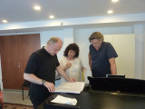 Lingua angelorum for baritone and large orchestra in Izrael