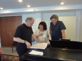 Lingua angelorum for baritone and large orchestra in Izrael